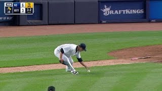 KC@NYY: Coke forces Hosmer to groundout, escapes jam