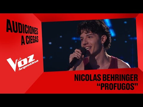 Nicolás Behringer - "Prófugos" - Audiciones a ciegas - La Voz Argentina 2025