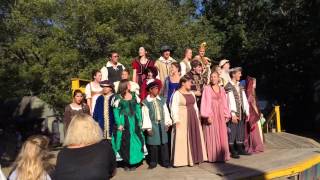 GEHS Madrigal choir at Renaissance Festival 2015 Though Philomela lost her love