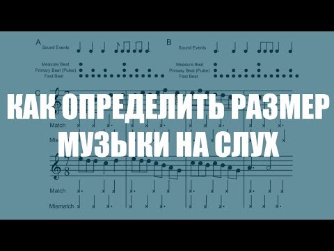 Как определить размер музыки на слух