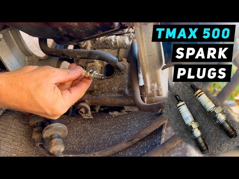 Yamaha Tmax 500 - Spark Plugs Replacement | Mitch's Scooter Stuff