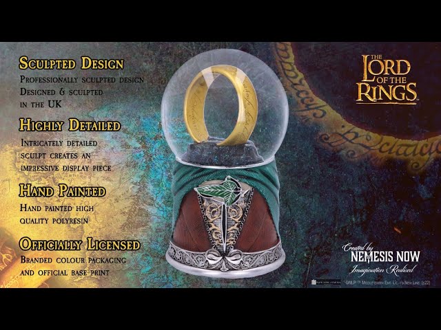 Vídeo relacionado con Nemesis Now Globo de Nieve con Licencia Oficial de Lord of The Rings de la Tierra Media, Verde, 22,5 cm