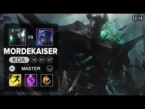 Mordekaiser vs Shen Top - KR Master - Patch 12.14 Season 12