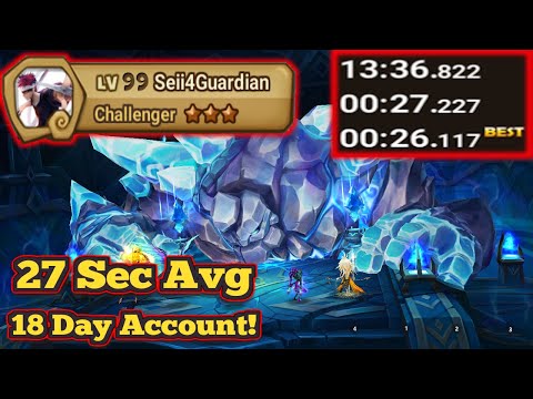 27Sec Average Giants Abyss Hard On a F2P 18 Day Old Account!?!? - Summoners War