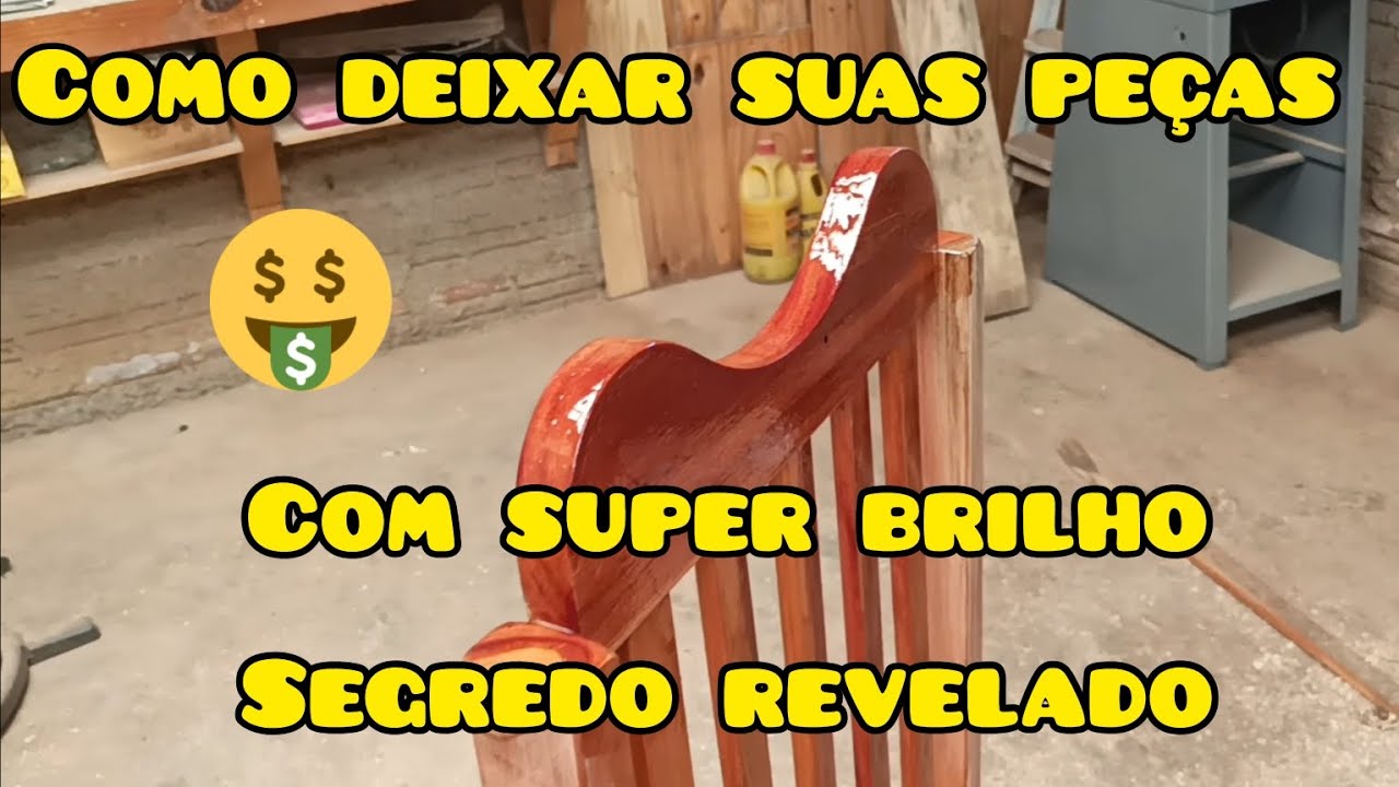 segredo para deixar suas peças em madeira com alto brilho,e secagem super rápida