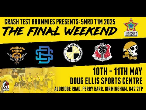 Crash Test Brummies Present "The Final Weekend" Tier 1 MRDA 5 Nations Roller Derby - Day 2