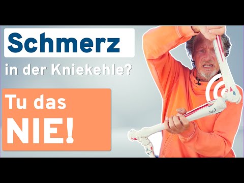 Pain in the back of the knee: You should never do this!
