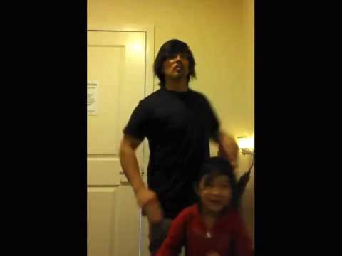 Hannah and Dad Dancing