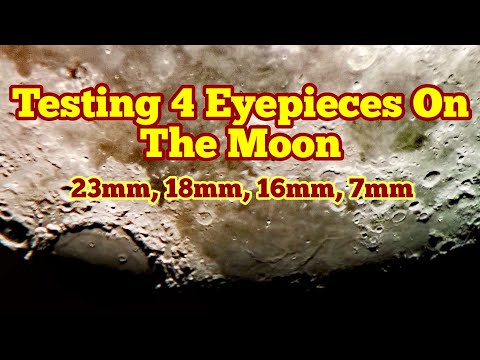 Testing Four Eyepieces On The Moon