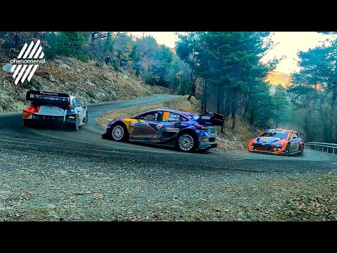 Rallye Monte Carlo 2022 WRC hairpin - Loeb, Ogier and Neuville compared