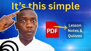 How to Generate Lesson Notes & Quizzes Automatically with Google NotebookLM (Complete Tutorial)