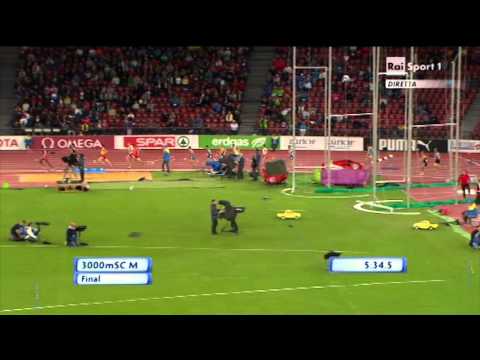 Campionati Europei di Zurigo - Finale 3000 siepi - Yuri Floriani