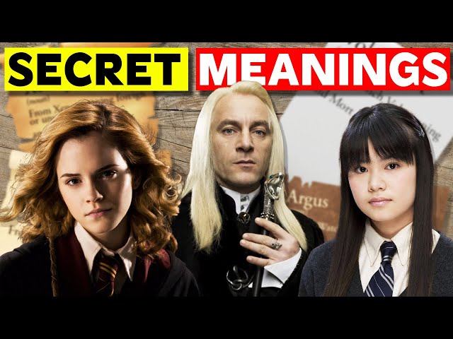 What the Names of 20 Harry Potter Characters REALLY MEAN