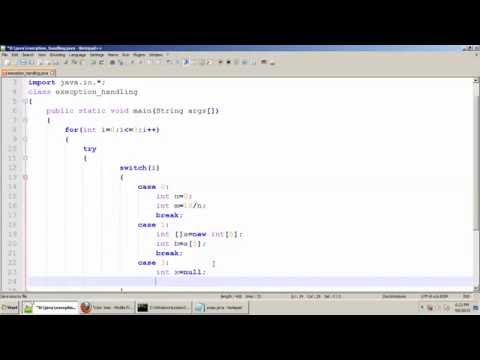 BCA Program Exception Handling In Java Tamil