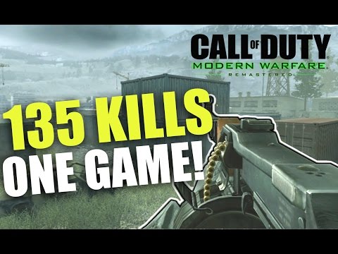 135 KILLS IN A GAME! Modern Warfare Remastered Gameplay