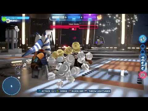 LEGO Luke Skywalker & Ahsoka Tano vs Count Dooku (Darth Tyranus)