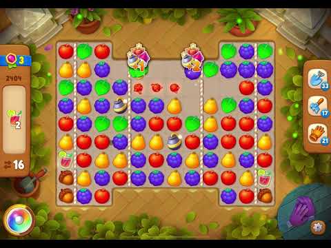 GardenScapes Level 2404 no boosters (28 moves)