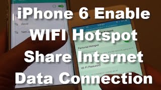 iPhone 6: How to Enable Personal WiFi Hotspot and Share Internet Connection