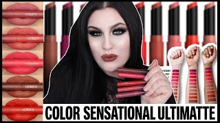 MAYBELLINE ULTIMATE COLOR SENSATIONAL LIPSTICK SWATCHES