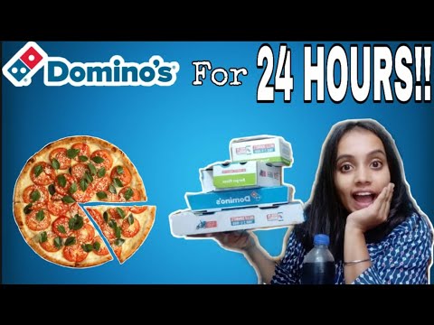 I only ate DOMINOS for 24 HOURS😮🇮🇳 |gopsvlog