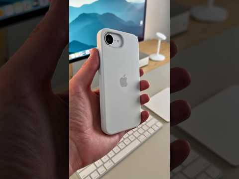 Unboxing the iPhone 16e White Silicone Case🔥