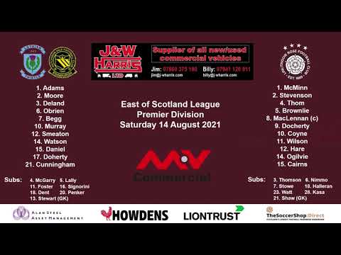 Lothian Thistle Hutchison Vale v Linlithgow Rose - 14 August 2021