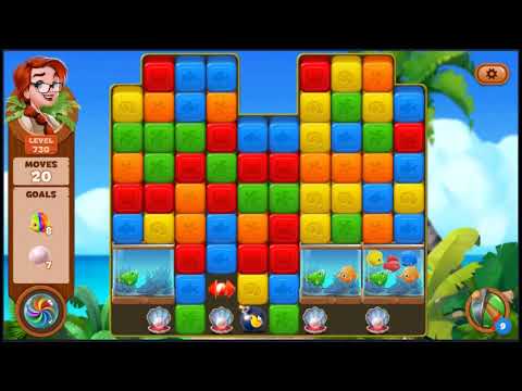 Lost Island Blast Adventure Level 730 - NO BOOSTERS 🏝️ | SKILLGAMING ✔️