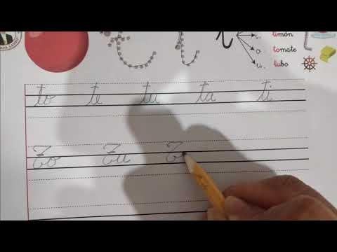 Fonema T - t letra cursiva