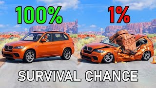 Realistic Survival Chance Crash Testing Ep.33 | BeamNG.drive