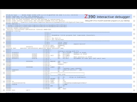 Z390 Interactive Debugger