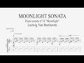 Beethoven - MOONLIGHT SONATA (1st Movement) - Guitar Tutorial (Tab + Sheet Music)