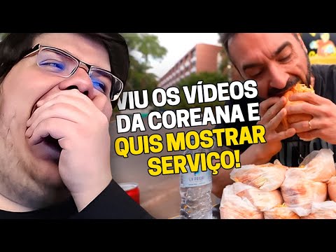 CASIMIRO REAGE: ASSUSTANDO O DONO DO DOG DO GORDINHO - 10 HOTDOGS DUPLOS | Cortes do Casimito