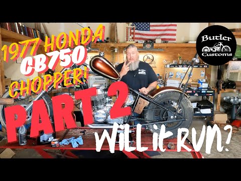 PART 2 of 1977 Honda CB750 Chopper Revival and Road Ready