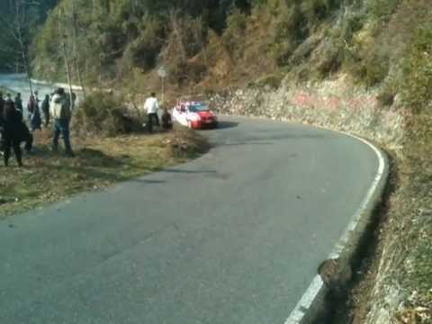 Rally del carnevale 2012 Francesco Babboni passaggio pasquilio prova 6.MOV