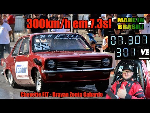 Feito no Brasil! Chevette FLT acelera de 0 a 300km/h em 7 segundos!