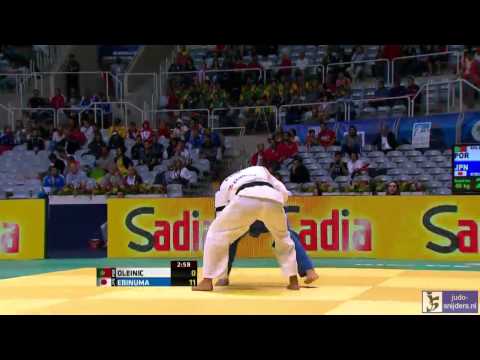 Judo 2013 World Championship Rio de Janeiro: Oleinic (POR) - Ebinuma (JPN) [-66kg]