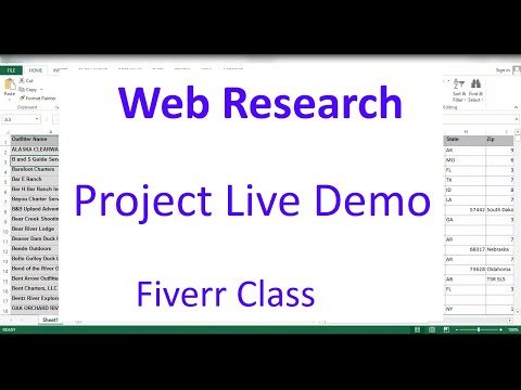 Virtual Assistant Data Entry work demo for beginners on Fiverr | Upwork with practice file