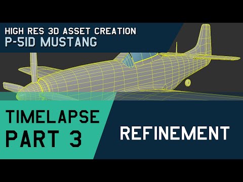 P-51D Modelling Timelapse - Part 3: Refinement
