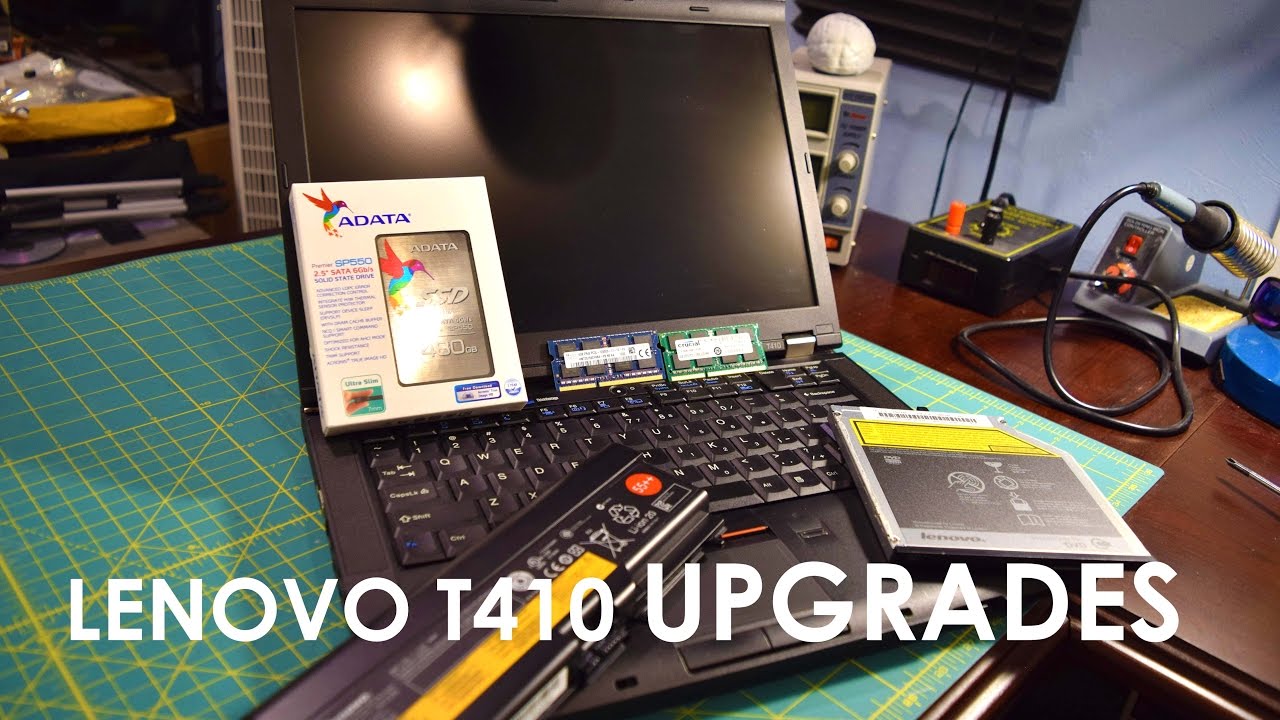 Lenovo Thinkpad T410 Upgrades and Benchmarks 500GB ADATA SSD, 8GB DDR3, New Battery, and More