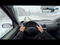 DACIA LOGAN 1 5 DCi FiRsT SnoW POV Iarna Pe Ulita