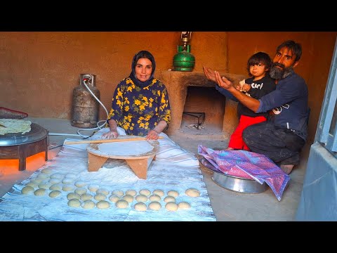 Real Nomadic Life: Abed & Raghieh Baking Traditional Bread
