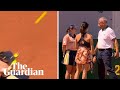 French Open Doubles Pair Disqualified After Stray Shot Leaves Ball Girl In Tears