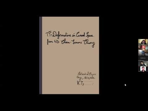 Victor Py - T\bar{T} Deformations in Curved Space from 4D Chern-Simons Theory