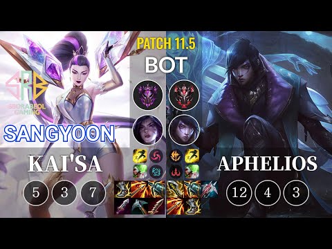 SRB Sangyoon Kai'Sa vs Aphelios Bot - KR Patch 11.5