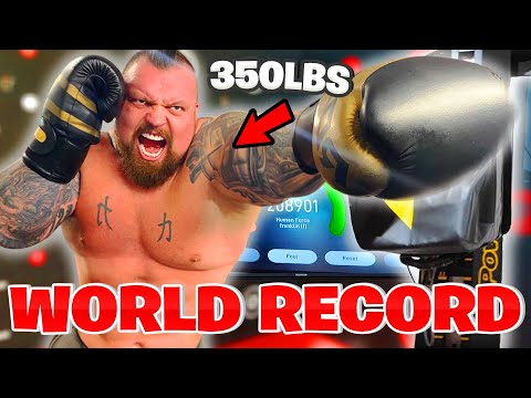 WORLD RECORD POWER PUNCH!!! (UFC PERFORMANCE) Ft. Eddie Hall