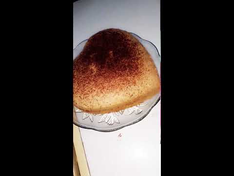 Vanilla cake with coco topping