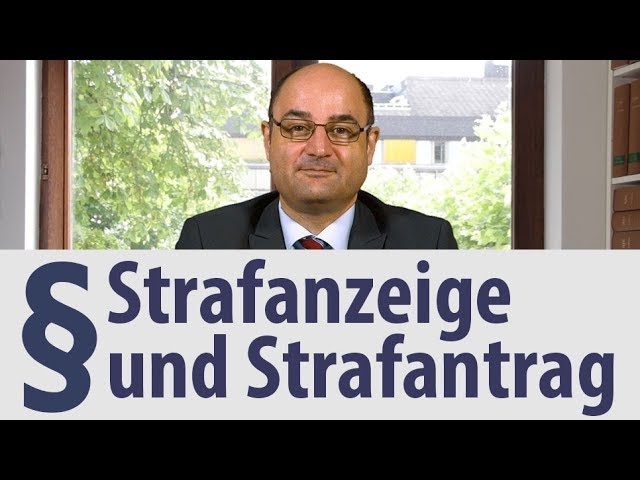 Video Aussprache von Strafantrag in Deutsch