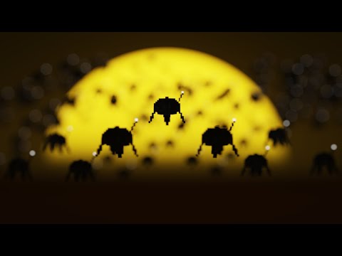 Factorio Bots Timelapse - Logistics are approaching