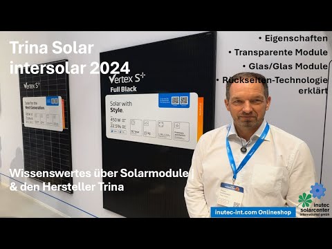 Trina Vertex S+ Full & Clear Black — Intersolar 2024
