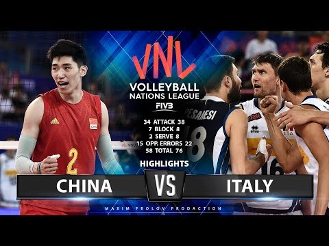 China vs Italy | Highlights Men's VNL 2019